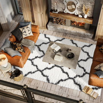 Marrakesh Shag Trellis Area Rug